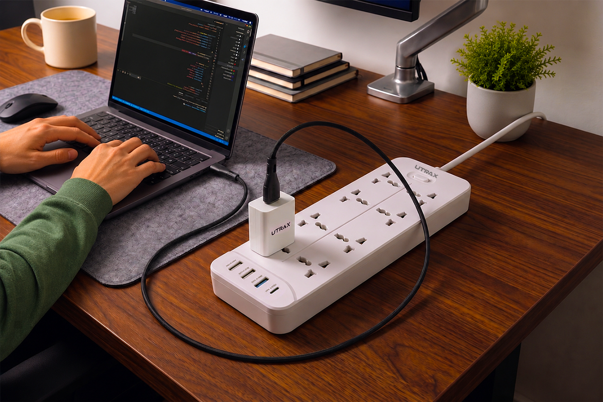 The Ultimate WFH Desk Setup: Cables, Chargers & Extension Boards You Actually Need
