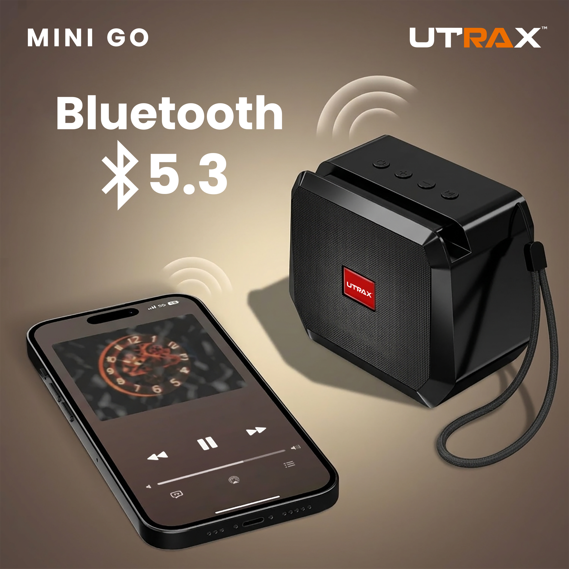 10W Mini Go Portable Bluetooth Speaker (Black)