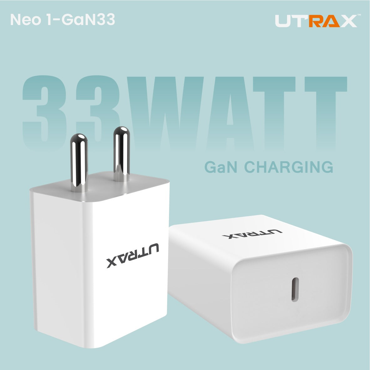 33W PD Adapter With GaN Technology - For Nothing