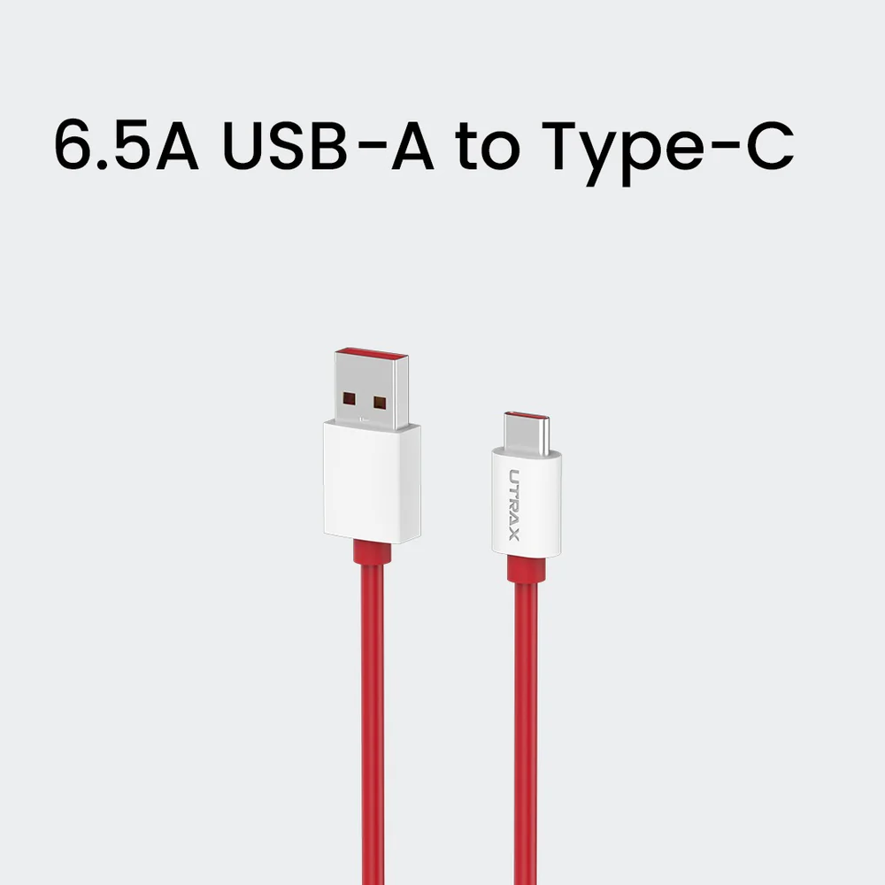 65W USB A to Type C 1.2M VOOC/Dash Cable