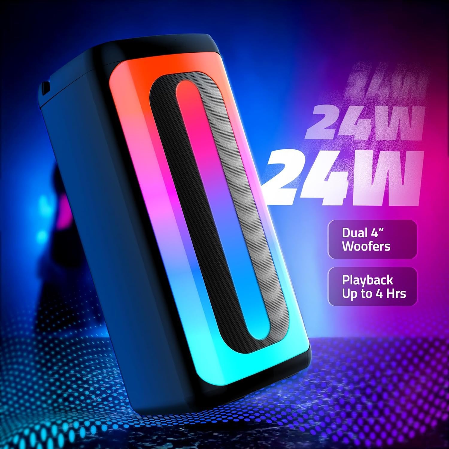 50W Premium Mini Party Maxx Bluetooth Speaker With Karoke Mic (Hamix)