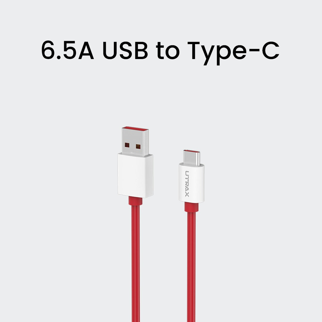 65W USB A to Type C 1.2M VOOC/Dash Cable