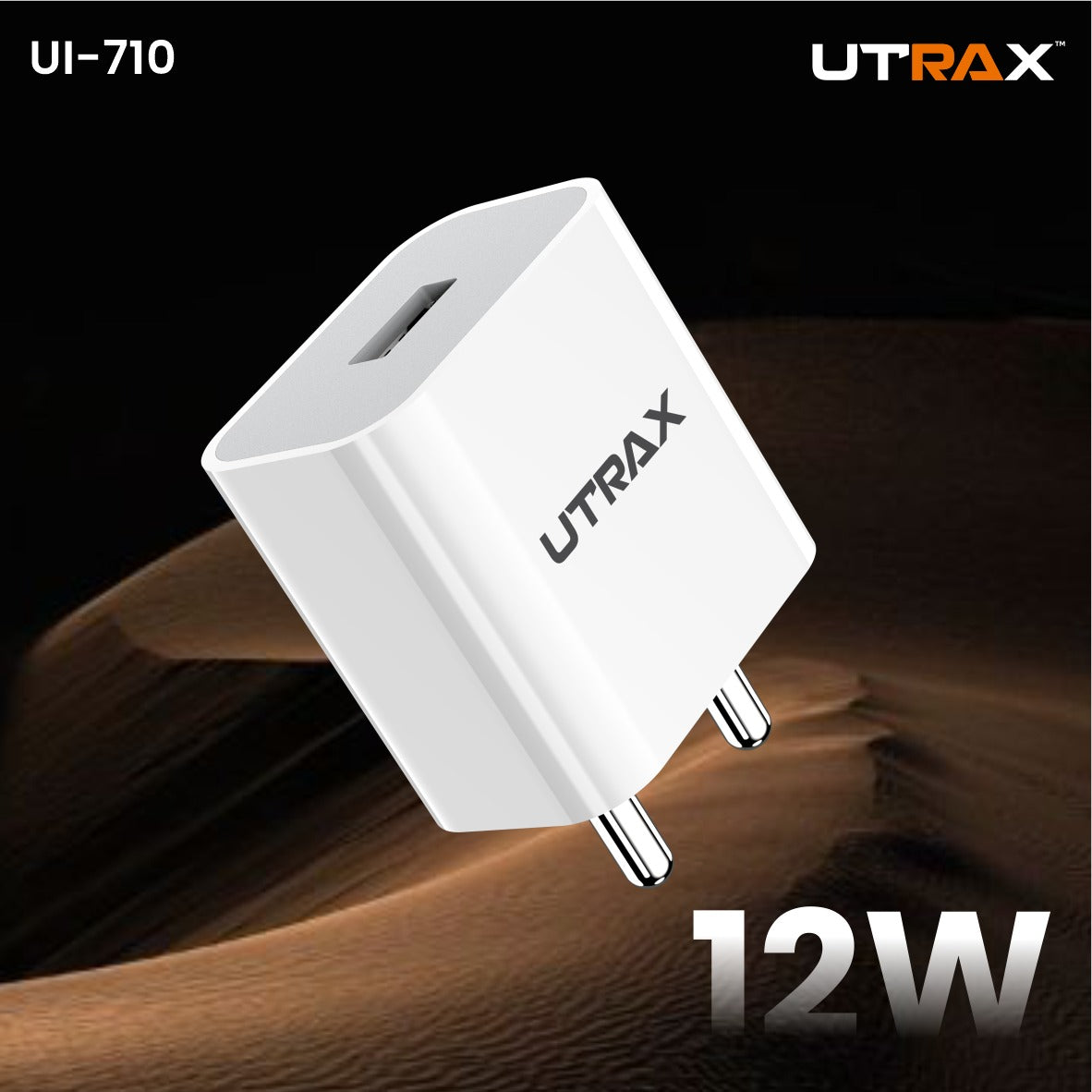 12W single USB Charger with USB Type C cable