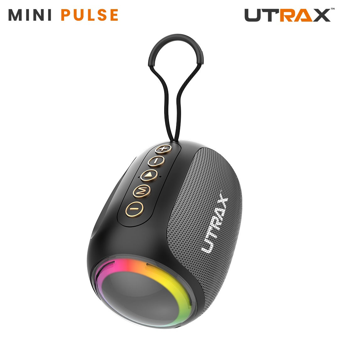 8W Premium Mini Pulse Portable Bluetooth Speaker With RGB Lights (New)