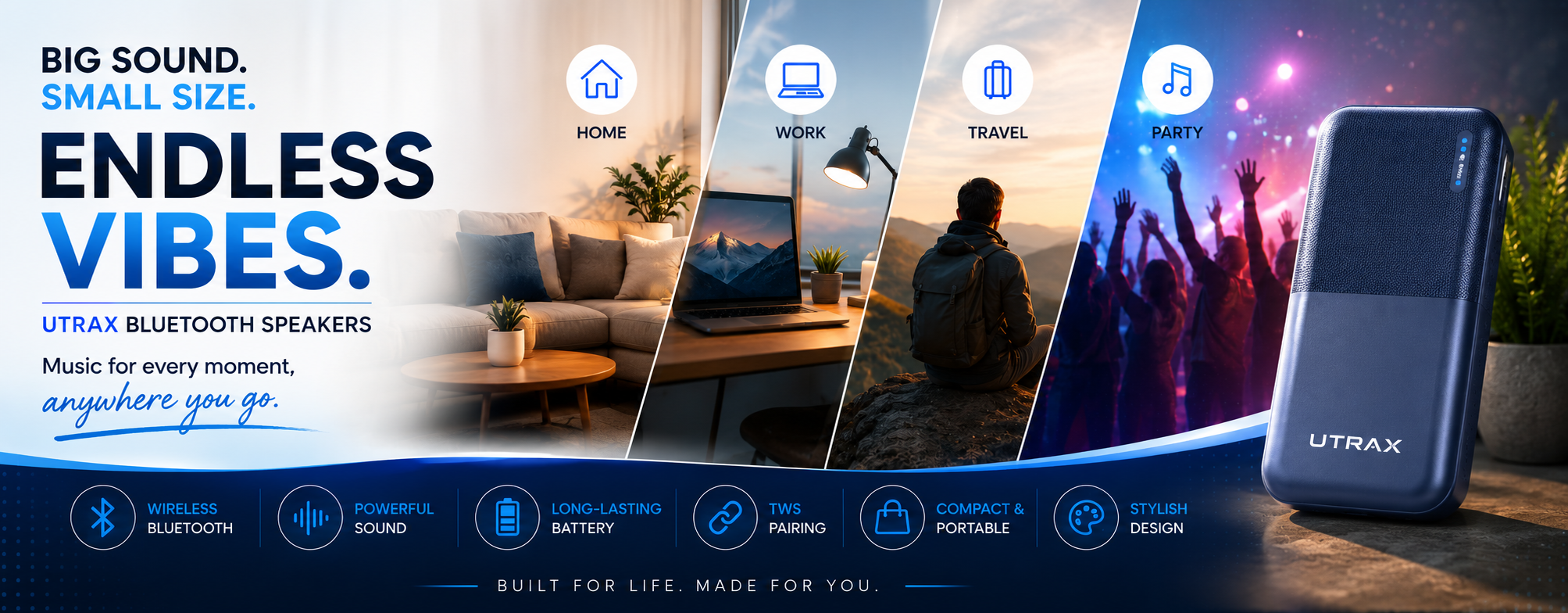 UTRAX Bluetooth Speakers: Compact Sound That Goes Wherever You Do