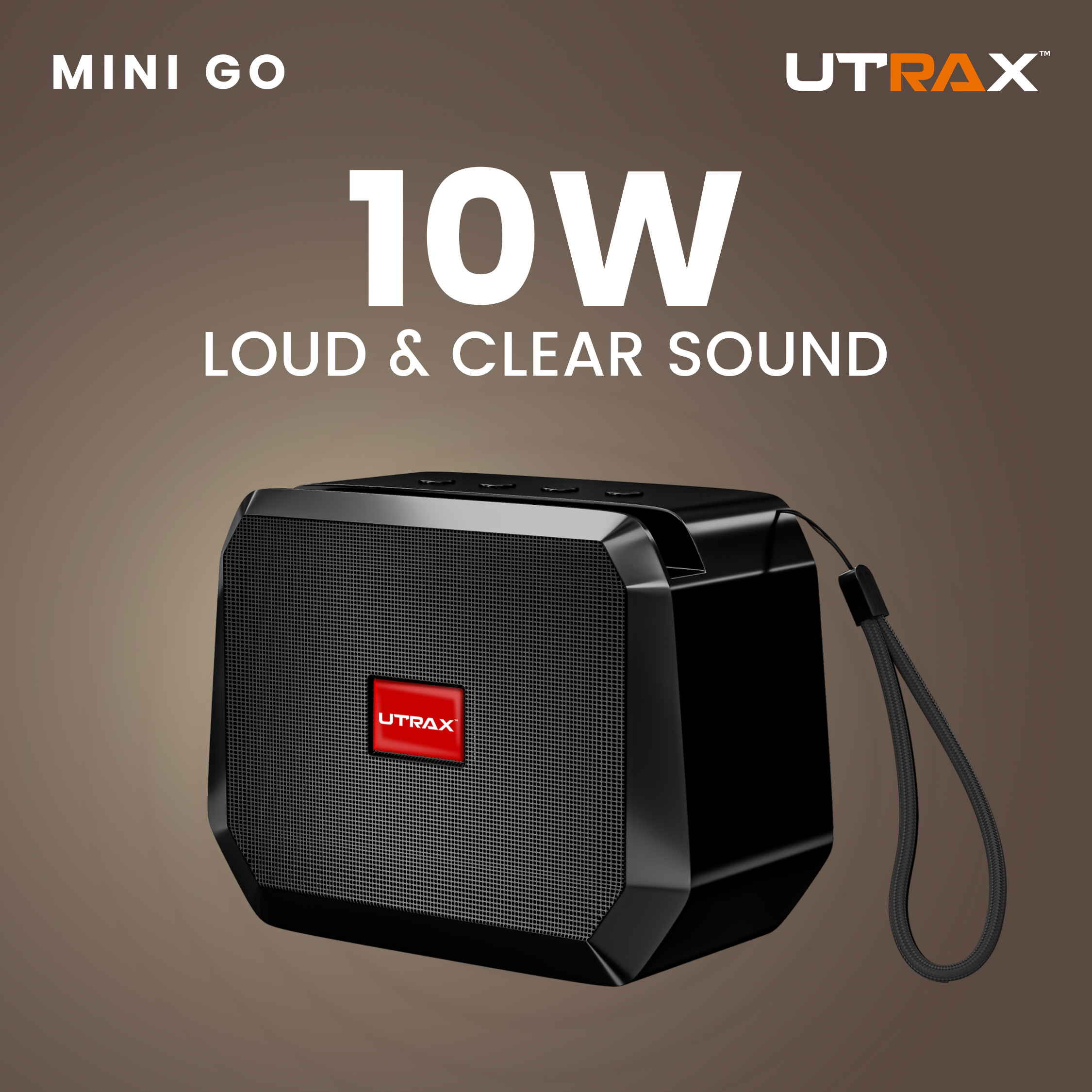 10W Mini Go Portable Bluetooth Speaker (Black)