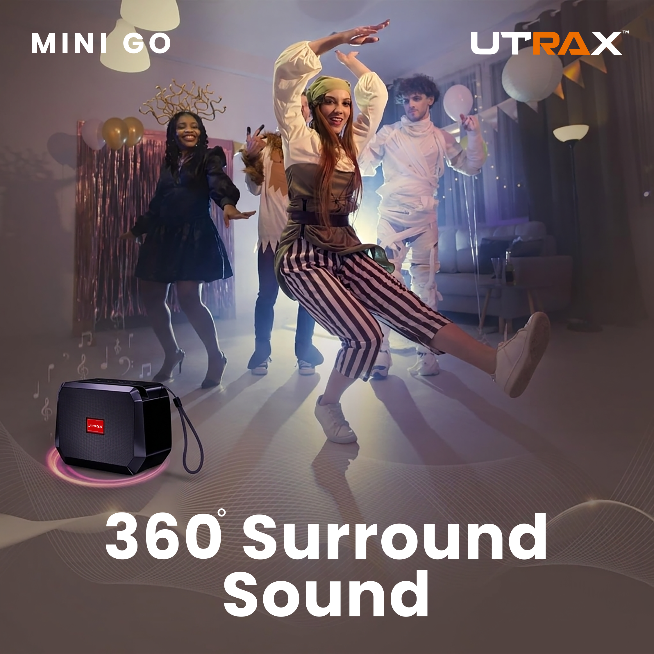 10W Mini Go Portable Bluetooth Speaker (Black)