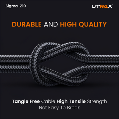 1.5M Nylon Braided USB to Type C 36W Fast & Sync Cable | Metal Heads