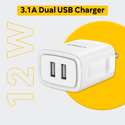 15W Charger with Dual USB Ports with Type C Cable UI-778