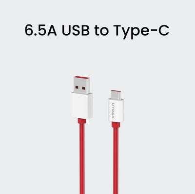 65W USB A to Type C 1M VOOC/Dash Cable