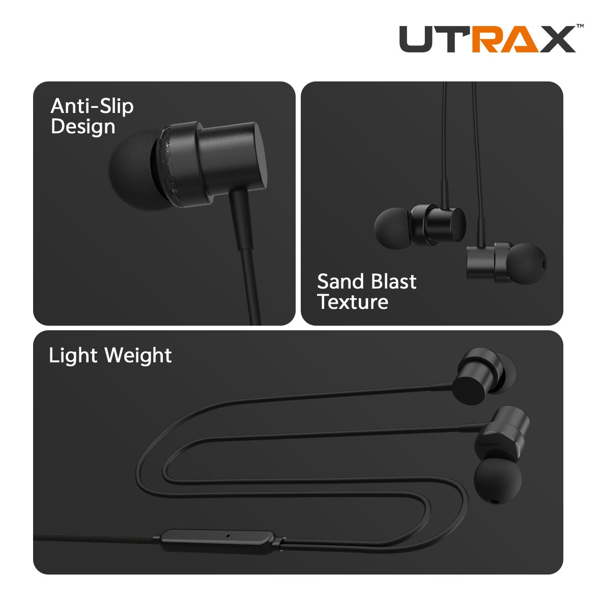 UTRAX BEATX PRO Type-C Wired Earphones with Mic