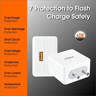 65W Supported VOOC/Dash/Wrap Charger with USB to Type C Cable