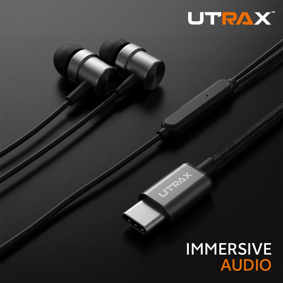 UTRAX BEATX PRO Type-C Wired Earphones with Mic