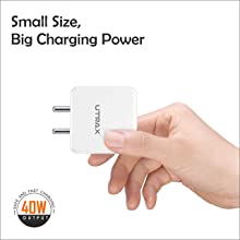 65W Supported VOOC/Dash/Wrap Charger with USB to Type C Cable