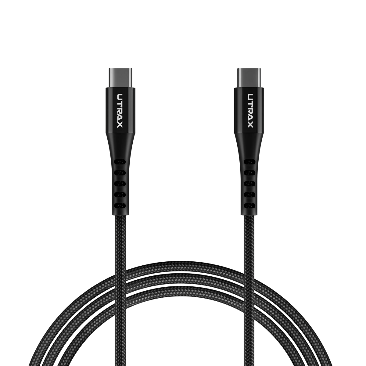 UTRAX Type-C to Type-C 240W Fast Charging Cable, 1.8M Nylon Braided Cable with High-Speed Data Transfer