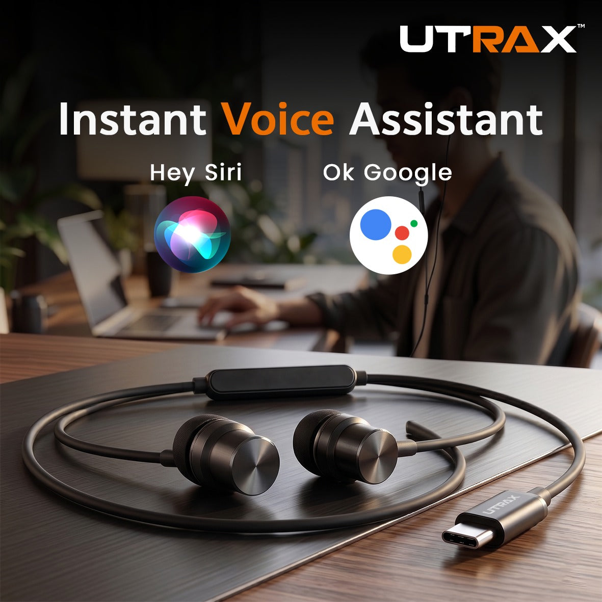 UTRAX BEATX PRO Type-C Wired Earphones with Mic