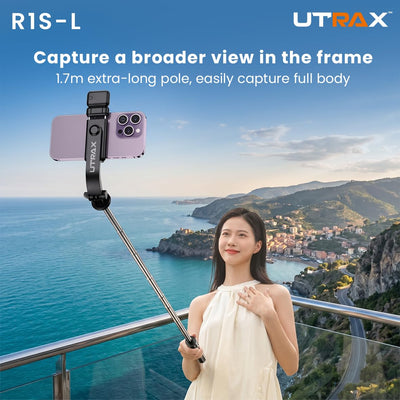 UTRAX Selfie Stick Tripod with Light, 67 inch /170CM Reinforced Tripod for Mobile Phone