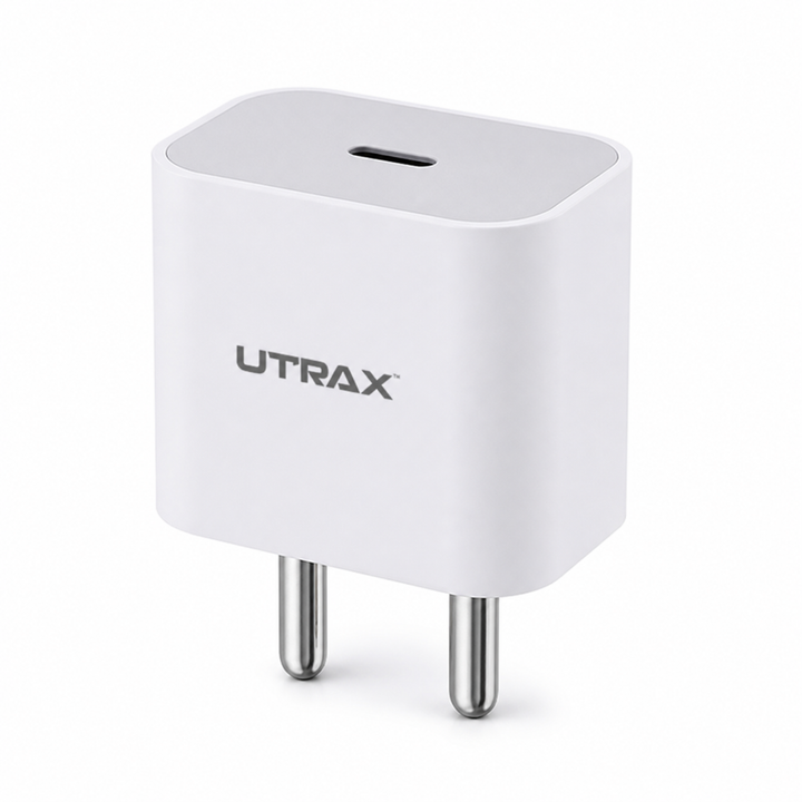 22W Type C PD Charger Without Cable - For iPhone