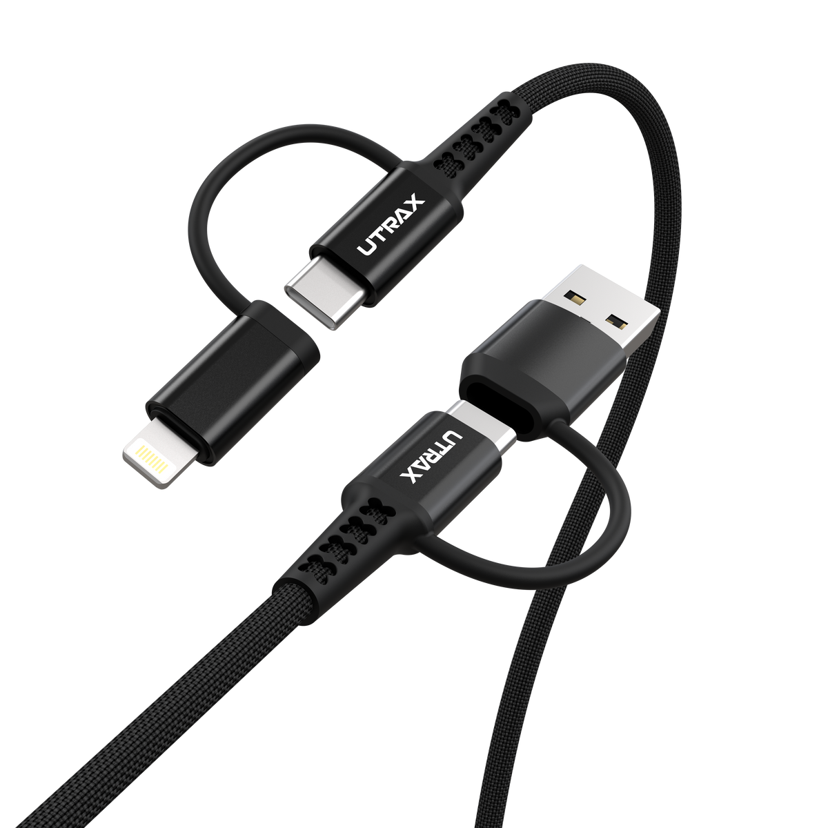 Utrax 60W 4in1 Fast Charge & Sync Cable - 1M