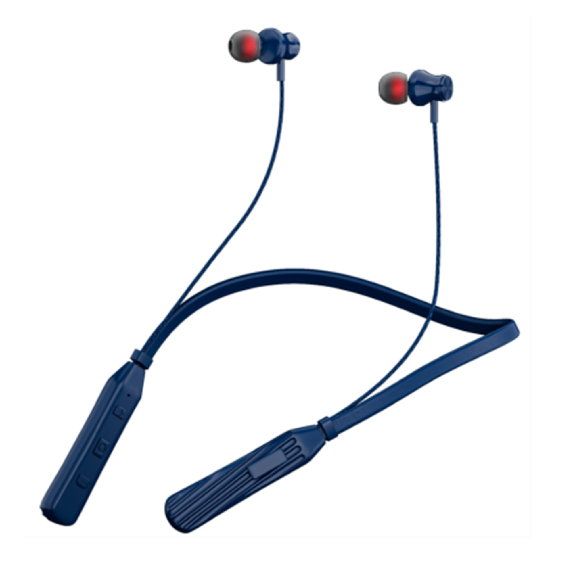 Wireless Bluetooth Earphone with 24 Hours Playtime, 200mAh Battery, Magnetic Buds Blue