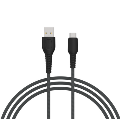 UTRAX Dash Pro 18 – 65W Braided USB-A to Type-C Cable (Grey)