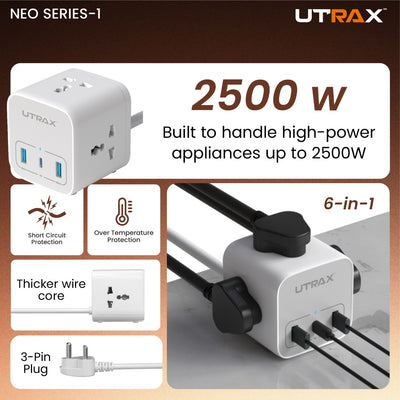 20W 6 in 1 Desktop Power Cube