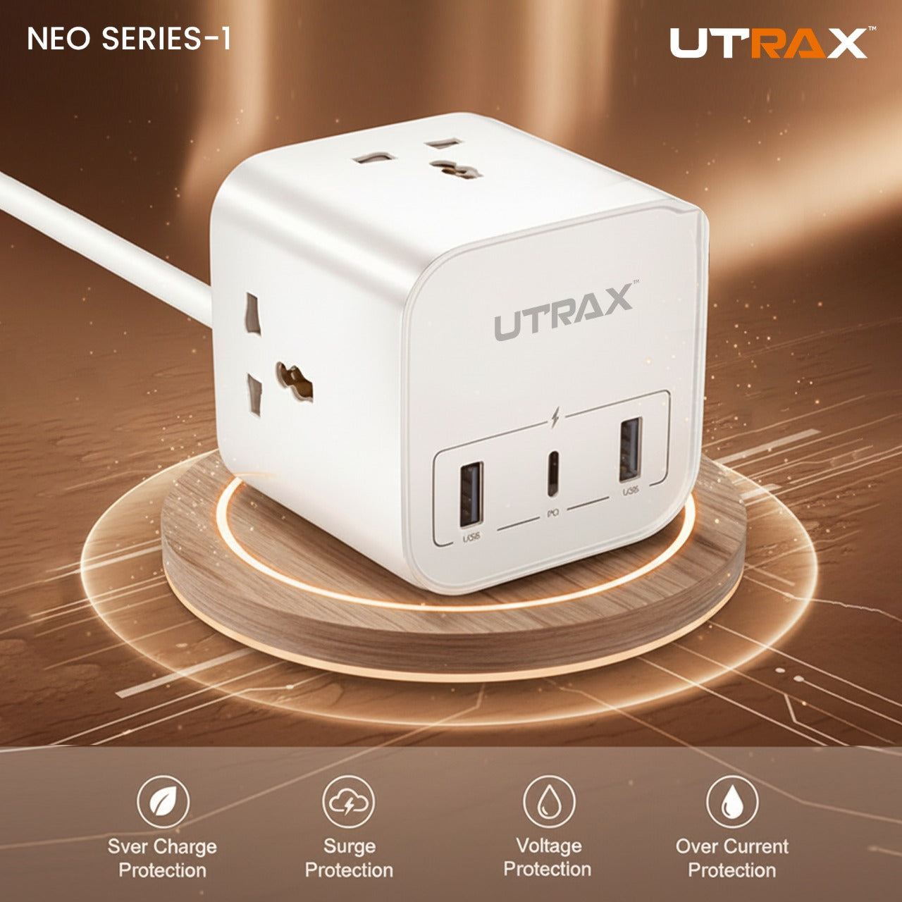 20W 6 in 1 Desktop Power Cube
