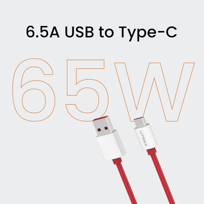 65W USB A to Type C 1.2M VOOC/Dash Cable