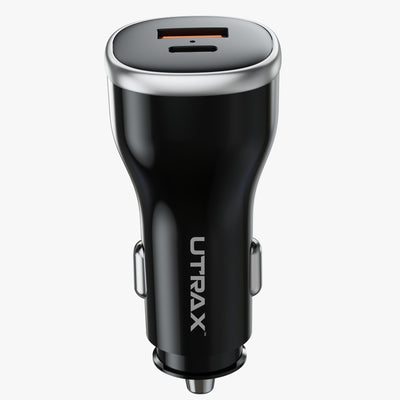 51 Watt premium Car Charger (18W QC + 33W PD) - 65W PD Cable (New)