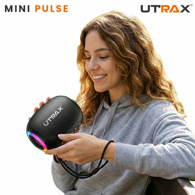 8W Premium Mini Pulse Portable Bluetooth Speaker With RGB Lights (New)