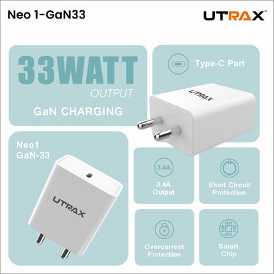 33W PD Adapter With GaN Technology - For Nothing