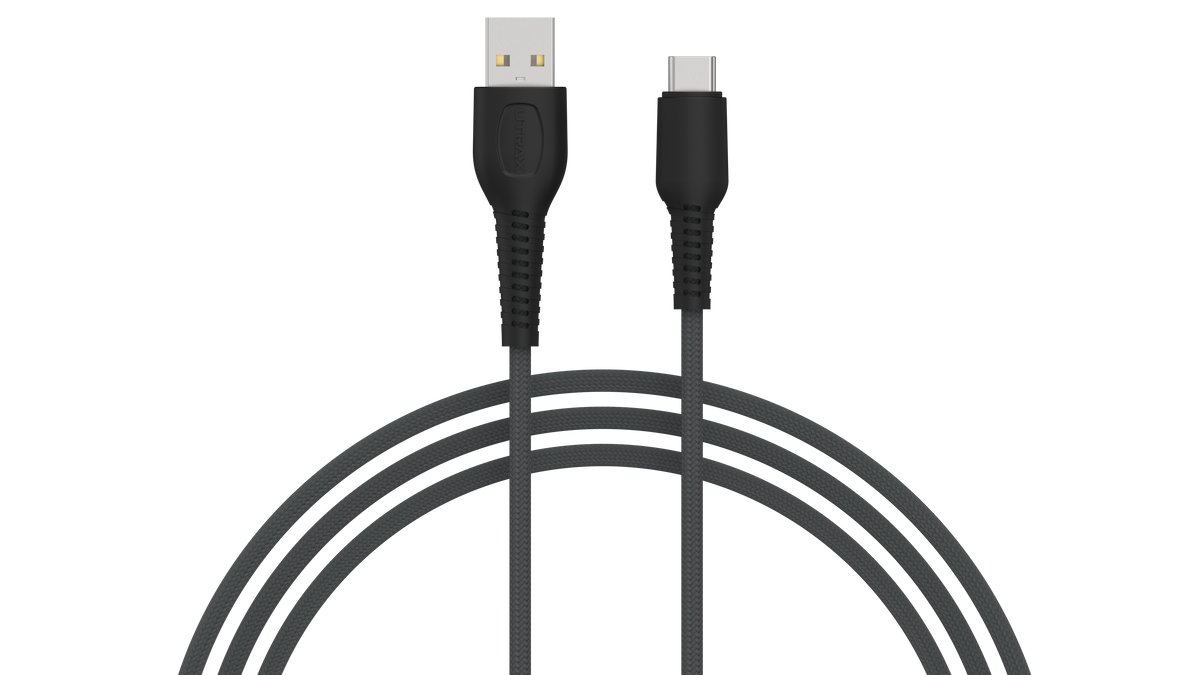 UTRAX Dash Pro 18 – 65W Braided USB-A to Type-C Cable (Red)