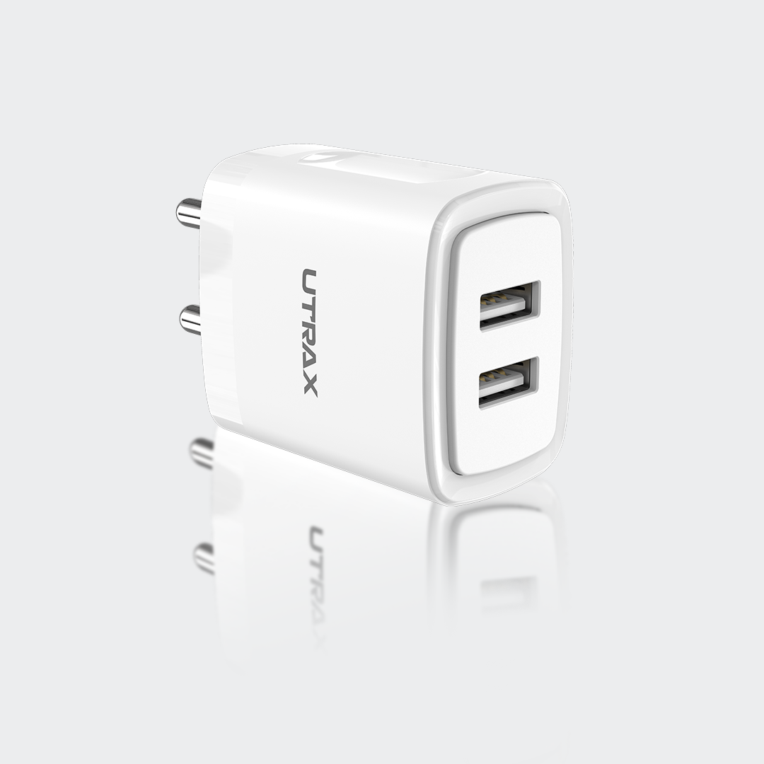 15W Charger with Dual USB Ports with Type C Cable UI-778