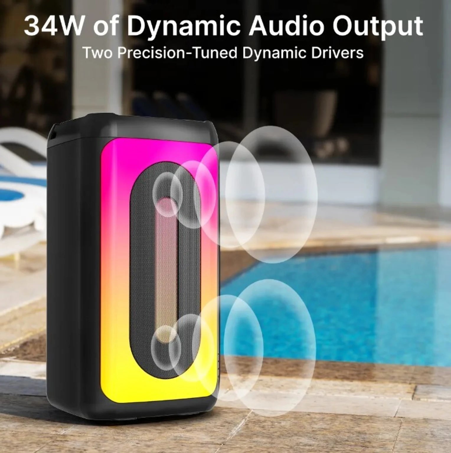 50W Premium Mini Party Maxx Bluetooth Speaker With Karoke Mic (Hamix)