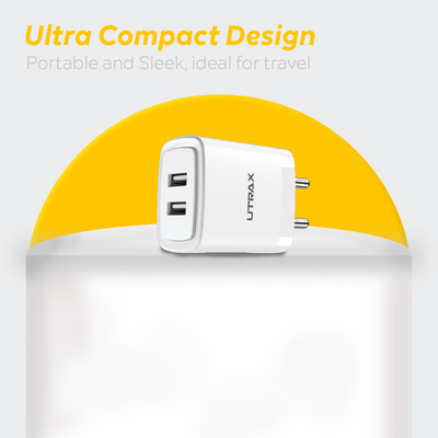 15W Charger with Dual USB Ports with Type C Cable UI-778